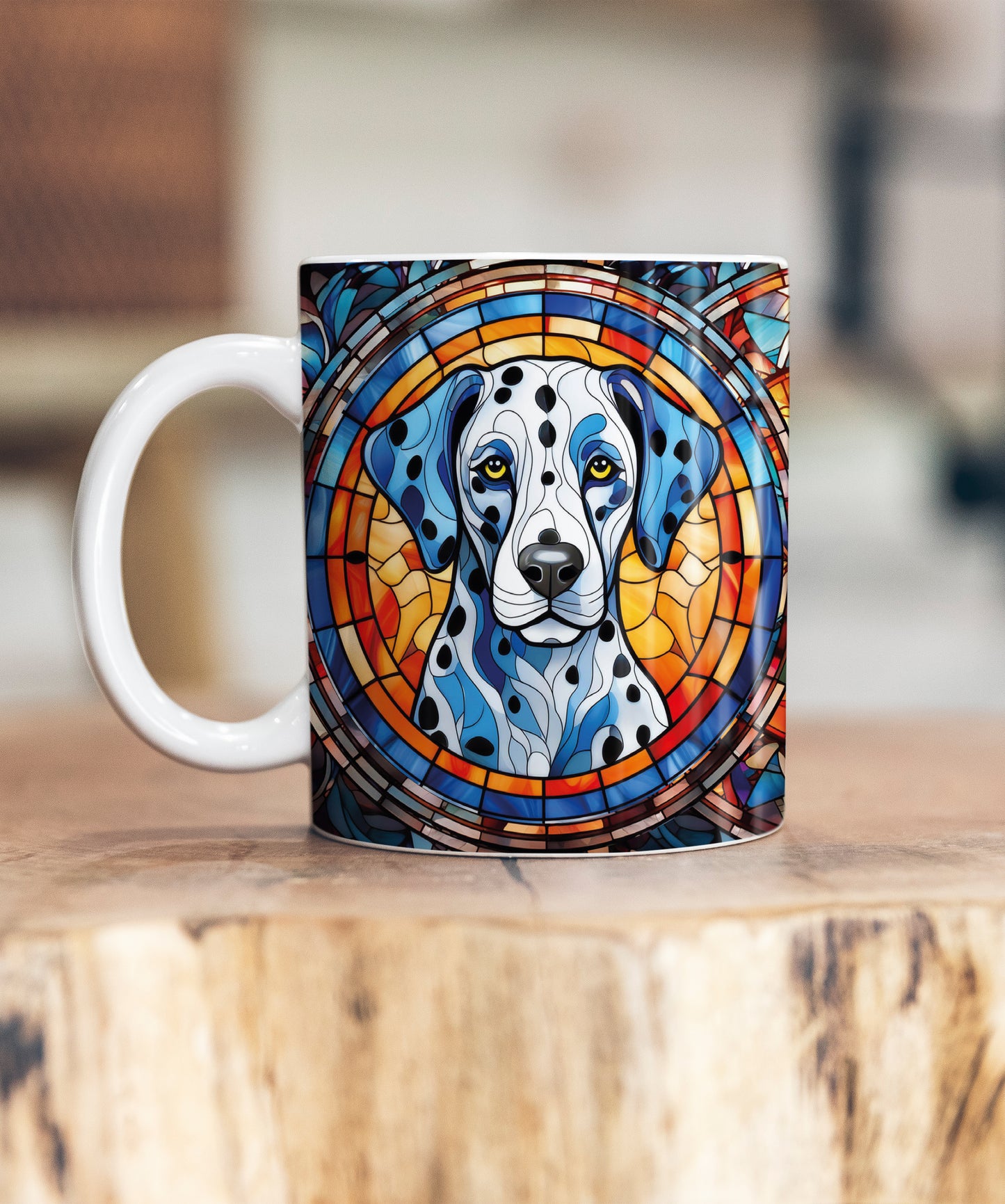 Dalmatian Suncatcher Artwork Ceramic Mug