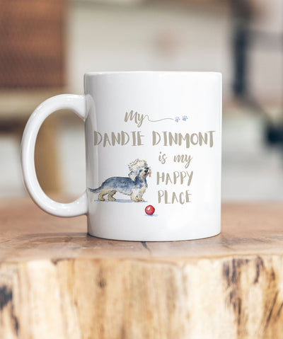 My Happy Place Dandie Dinmont Terrier Ceramic Mug