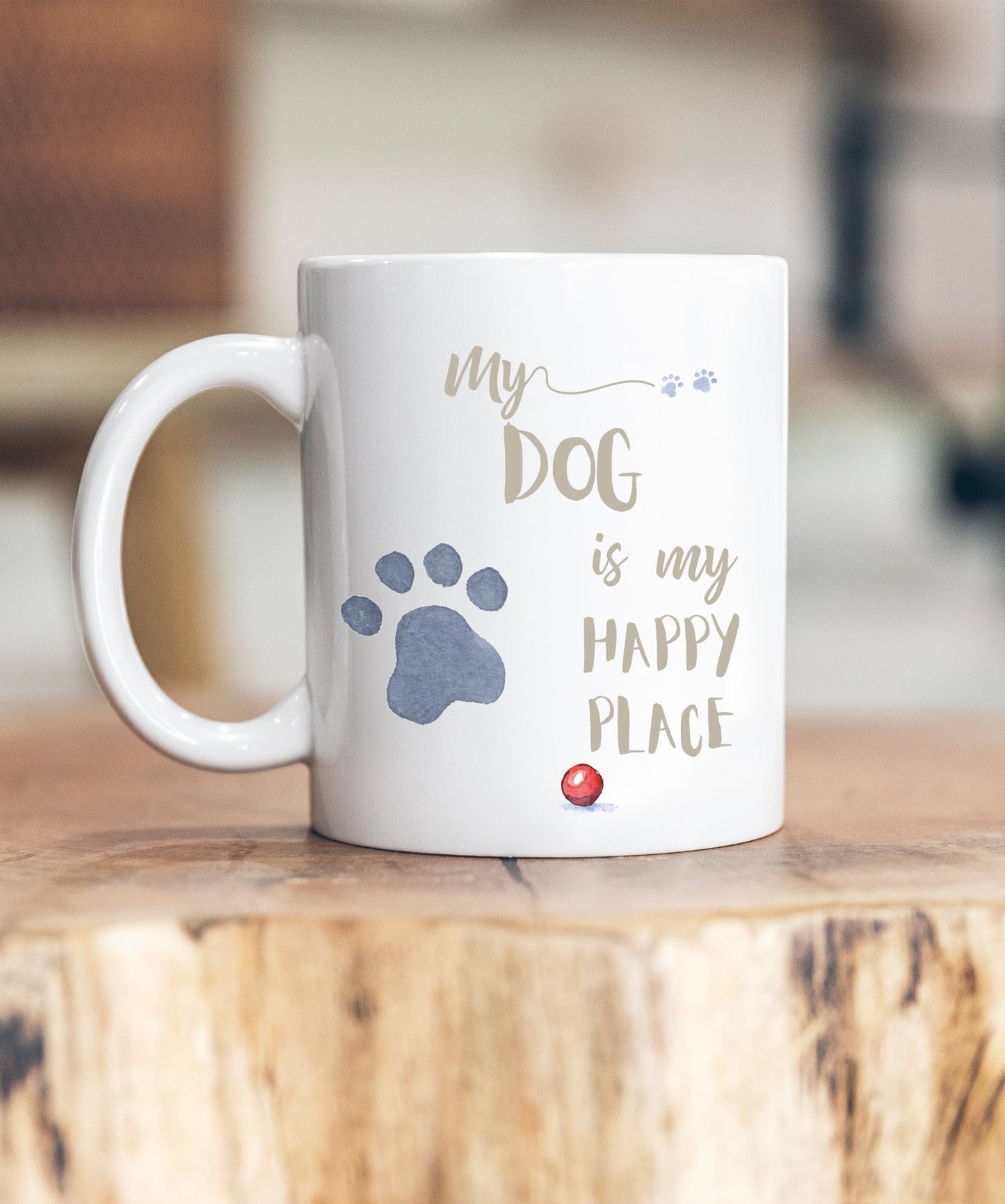 My Happy Place Dog Ceramic Mug