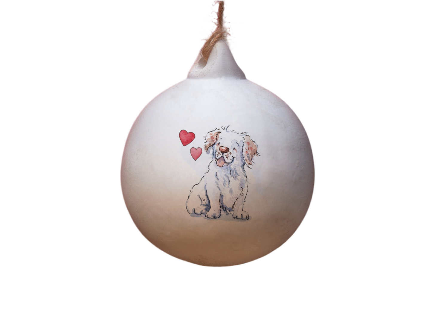 Clumber Spaniel Ceramic Round Bauble