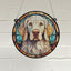 English Setter Stained Glass Effect Suncatcher