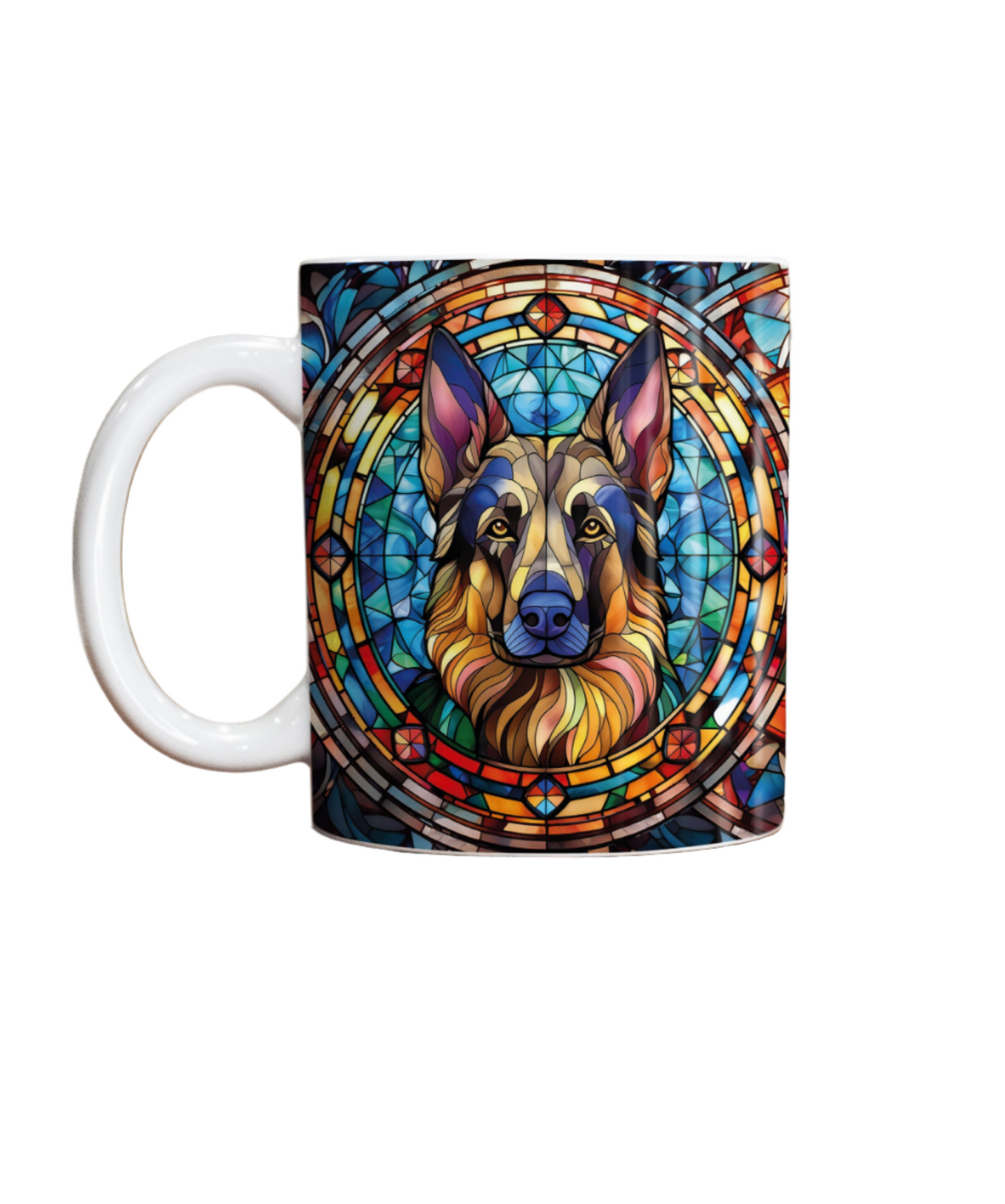 German Shepherd Suncatcher Artwork Ceramic Mug