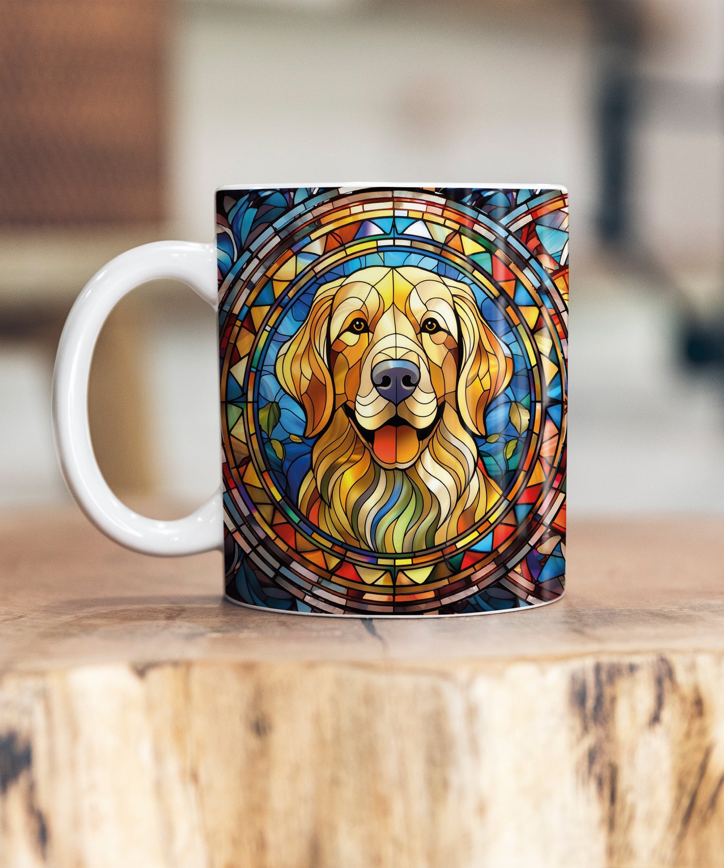 Golden Retriever Suncatcher Artwork Ceramic Mug