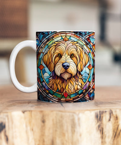 Goldendoodle Suncatcher Artwork Ceramic Mug