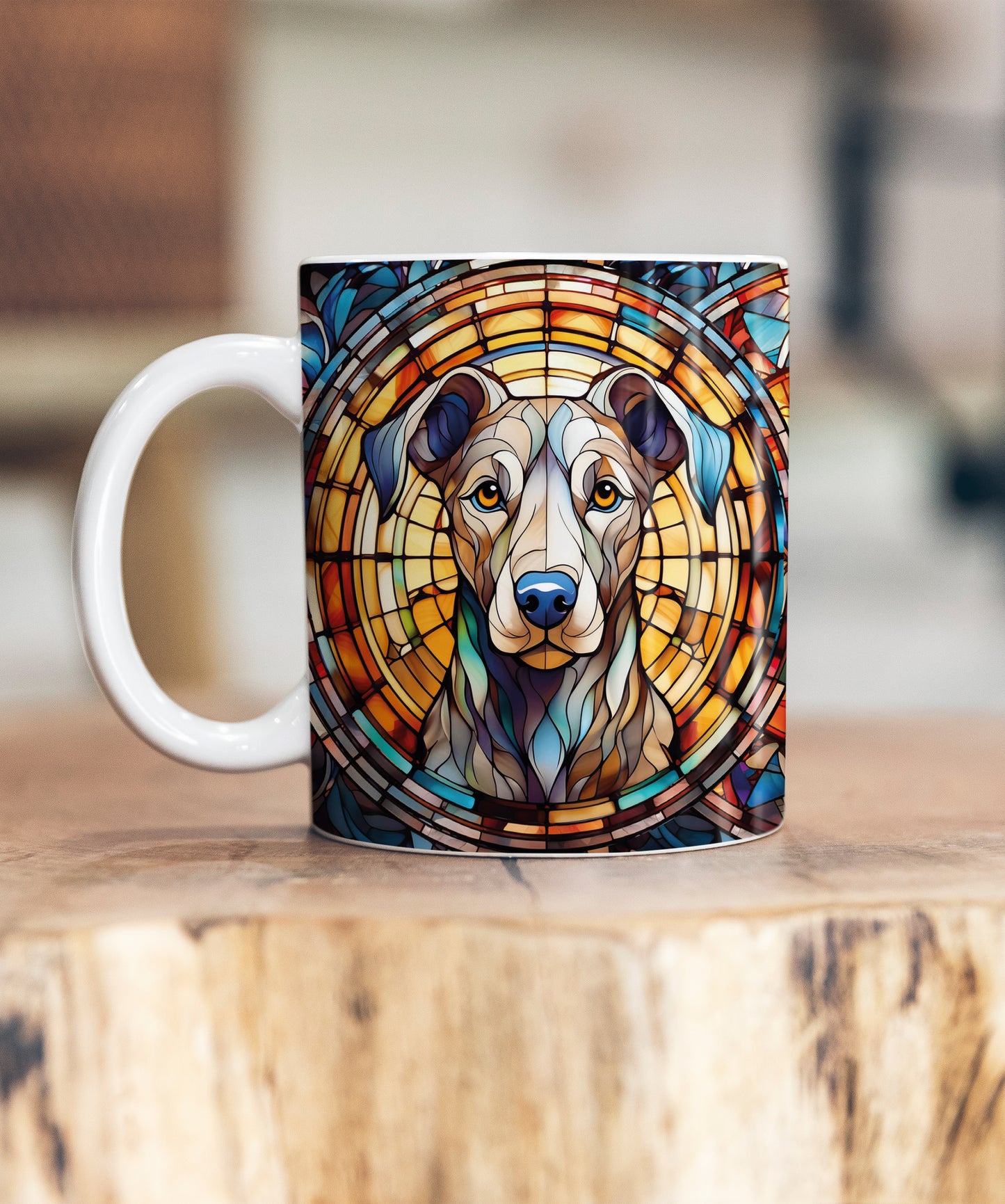 Greyhound Grey Suncatcher Artwork Ceramic Mug