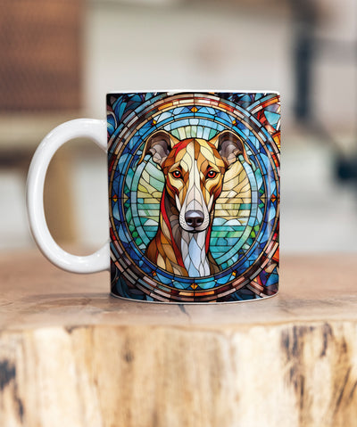 Greyhound Suncatcher Artwork Ceramic Mug