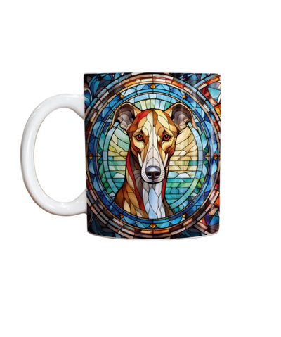 Greyhound Suncatcher Artwork Ceramic Mug