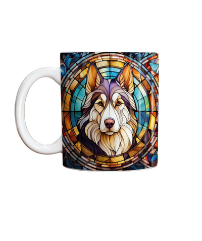 Husky Suncatcher Artwork Ceramic Mug