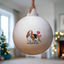 Basset Hound Ceramic Round Bauble