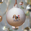 Basset Hound Ceramic Round Bauble