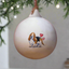 Basset Hound Ceramic Round Bauble