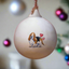 Basset Hound Ceramic Round Bauble