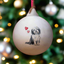 Bearded Collie Ceramic Round Bauble