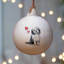 Bearded Collie Ceramic Round Bauble