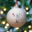 Bedlington Terrier Ceramic Round Bauble