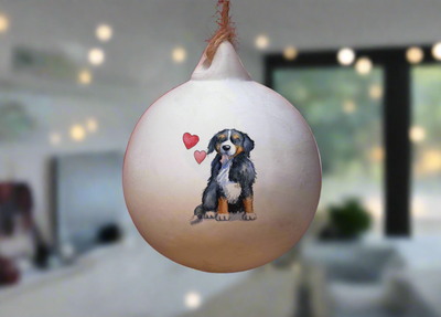 Bernese Mountain Dog Ceramic Round Bauble