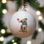 Border Terrier Ceramic Round Bauble