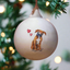 Boxer Ceramic Round Bauble