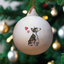 Bull Terrier Ceramic Round Bauble