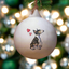 Bull Terrier Ceramic Round Bauble