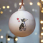 Bull Terrier Ceramic Round Bauble