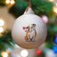 Bulldog Ceramic Round Bauble