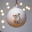 Bulldog Ceramic Round Bauble