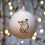 Bulldog Ceramic Round Bauble