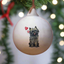 Cairn Terrier Black Ceramic Round Bauble