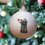 Cairn Terrier Black Ceramic Round Bauble