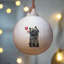 Cairn Terrier Black Ceramic Round Bauble