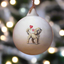 Cavapoo Blonde Ceramic Round Bauble