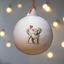 Cavapoo Blonde Ceramic Round Bauble