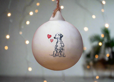 Dalmatian Ceramic Round Bauble