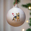 German Shepherd Ceramic Round Bauble