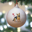 German Shepherd Ceramic Round Bauble