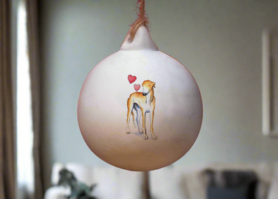 Greyhound Ceramic Round Bauble