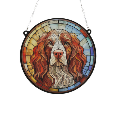 Cocker Spaniel Stained Glass Effect Suncatcher