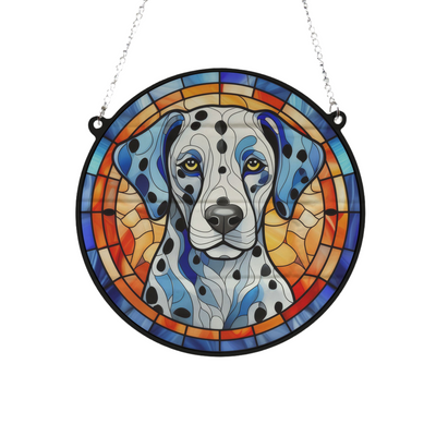 Dalmatian Stained Glass Effect Suncatcher