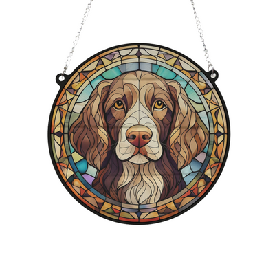 Springer Spaniel Stained Glass Effect Suncatcher