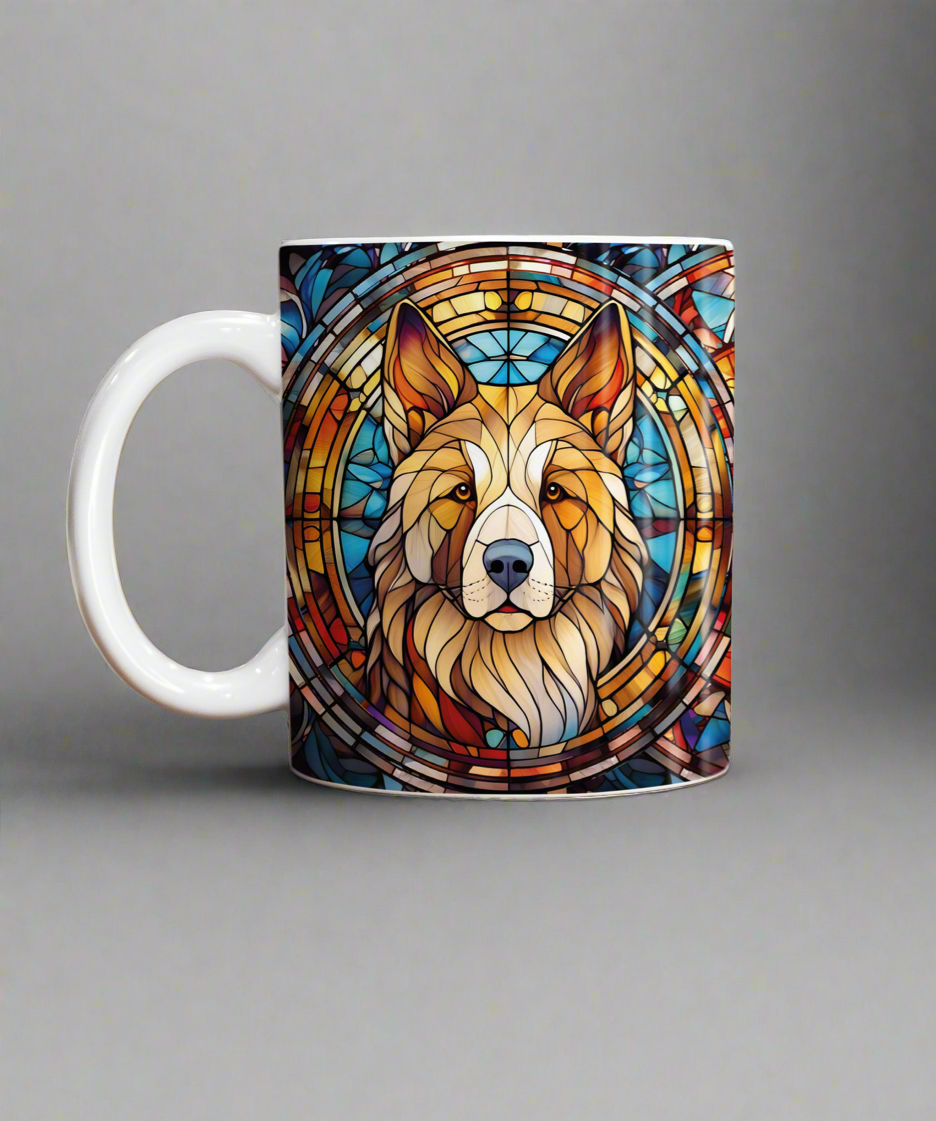 Akita Suncatcher Artwork Ceramic Mug