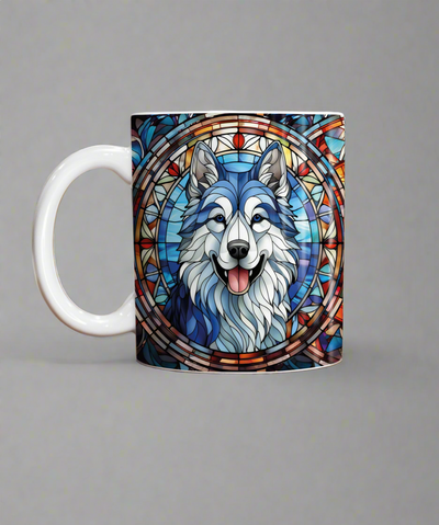 Alaskan Malamute Suncatcher Artwork Ceramic Mug