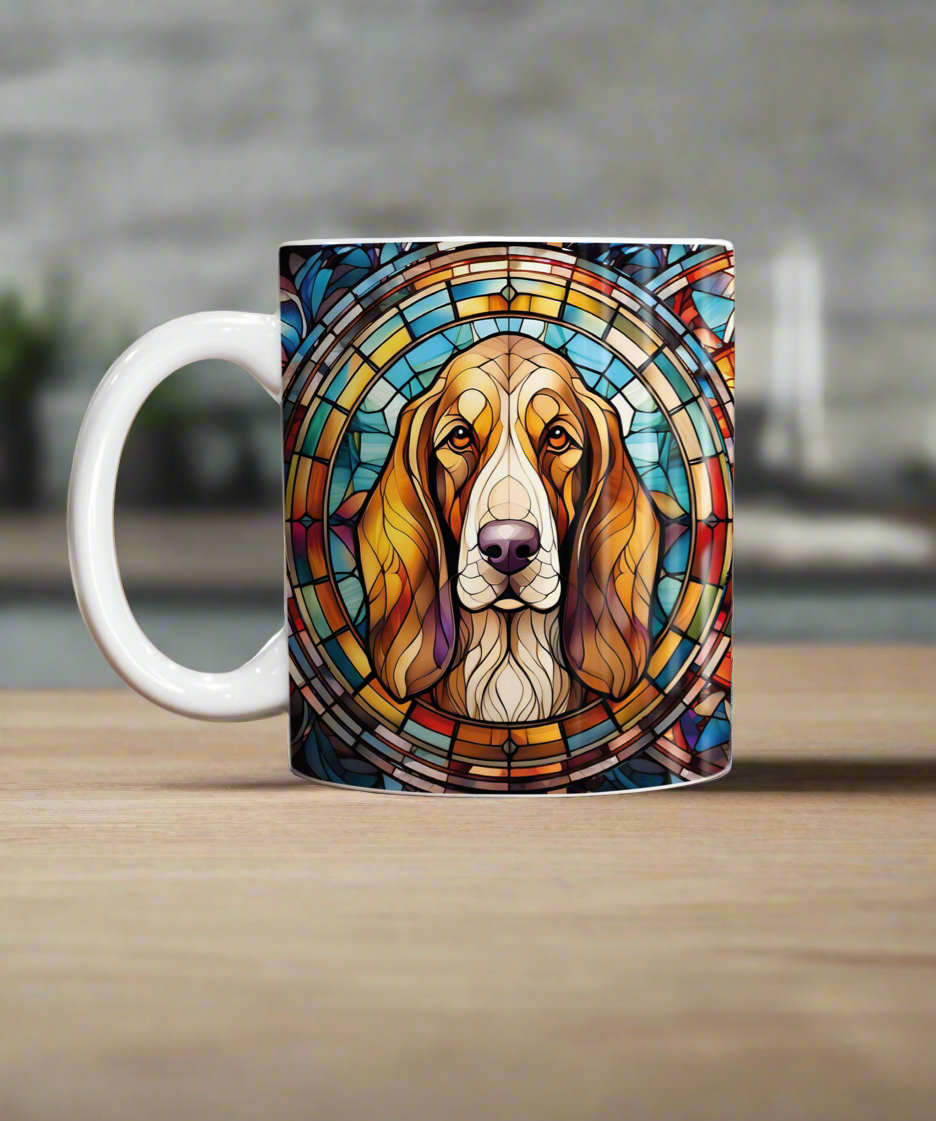 Basset Hound Suncatcher Artwork Ceramic Mug