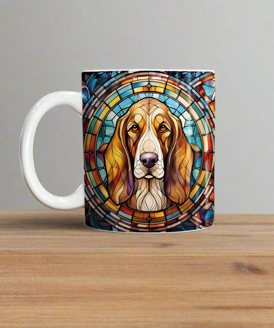 Basset Hound Suncatcher Artwork Ceramic Mug