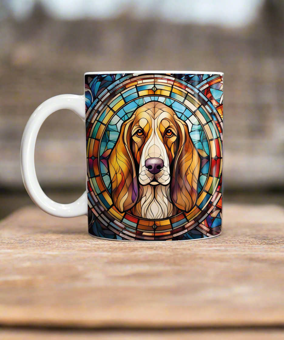 Basset Hound Suncatcher Artwork Ceramic Mug