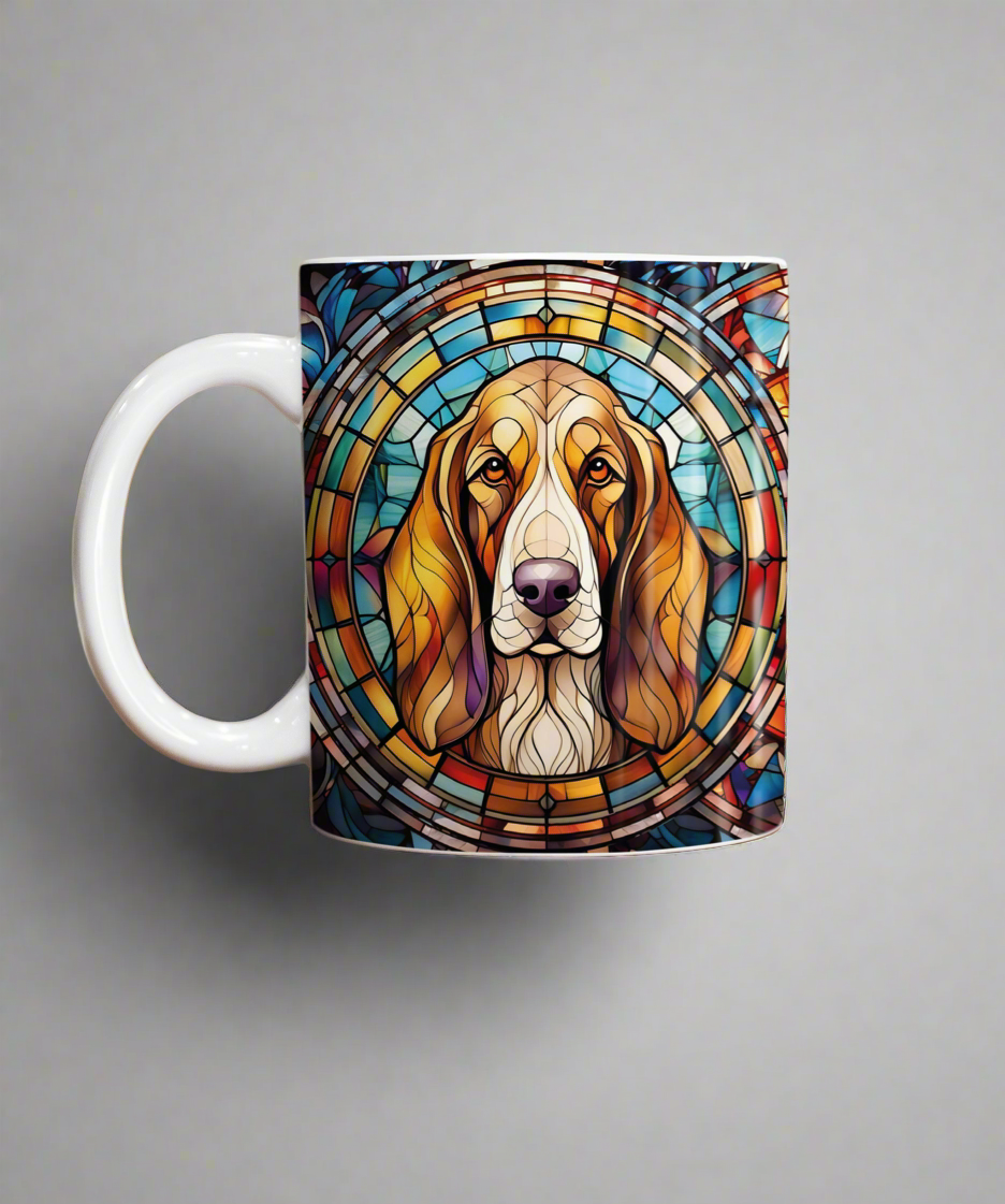 Basset Hound Suncatcher Artwork Ceramic Mug