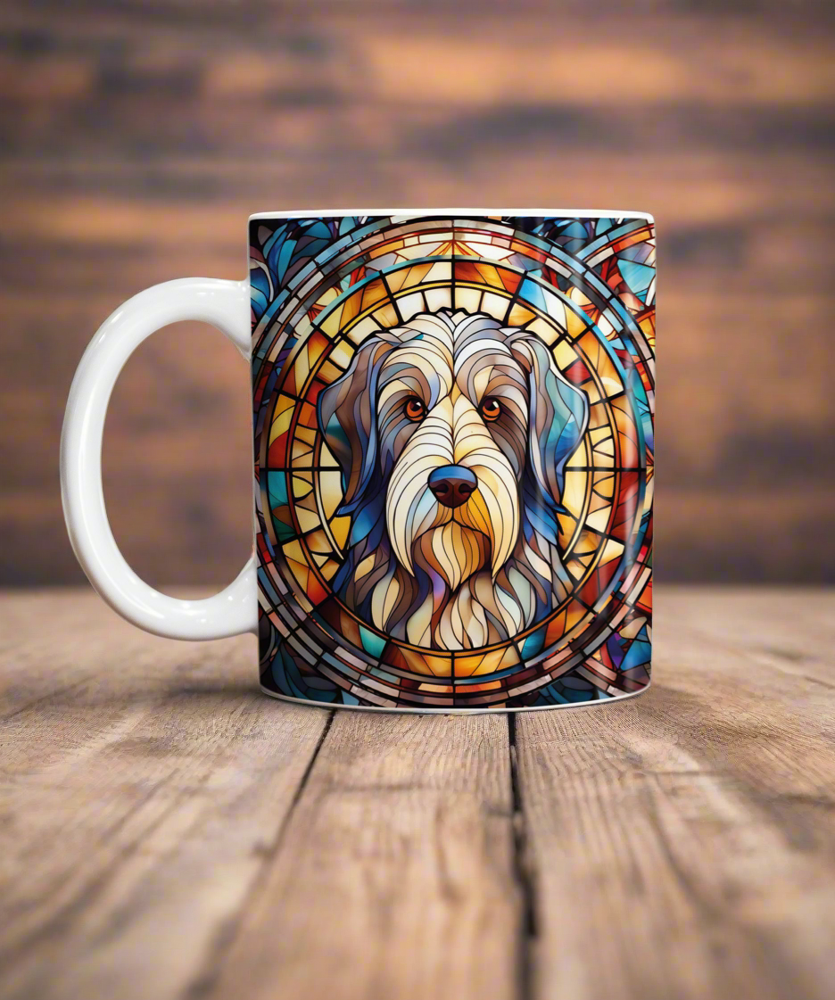 Bearded Collie Suncatcher Artwork Ceramic Mug