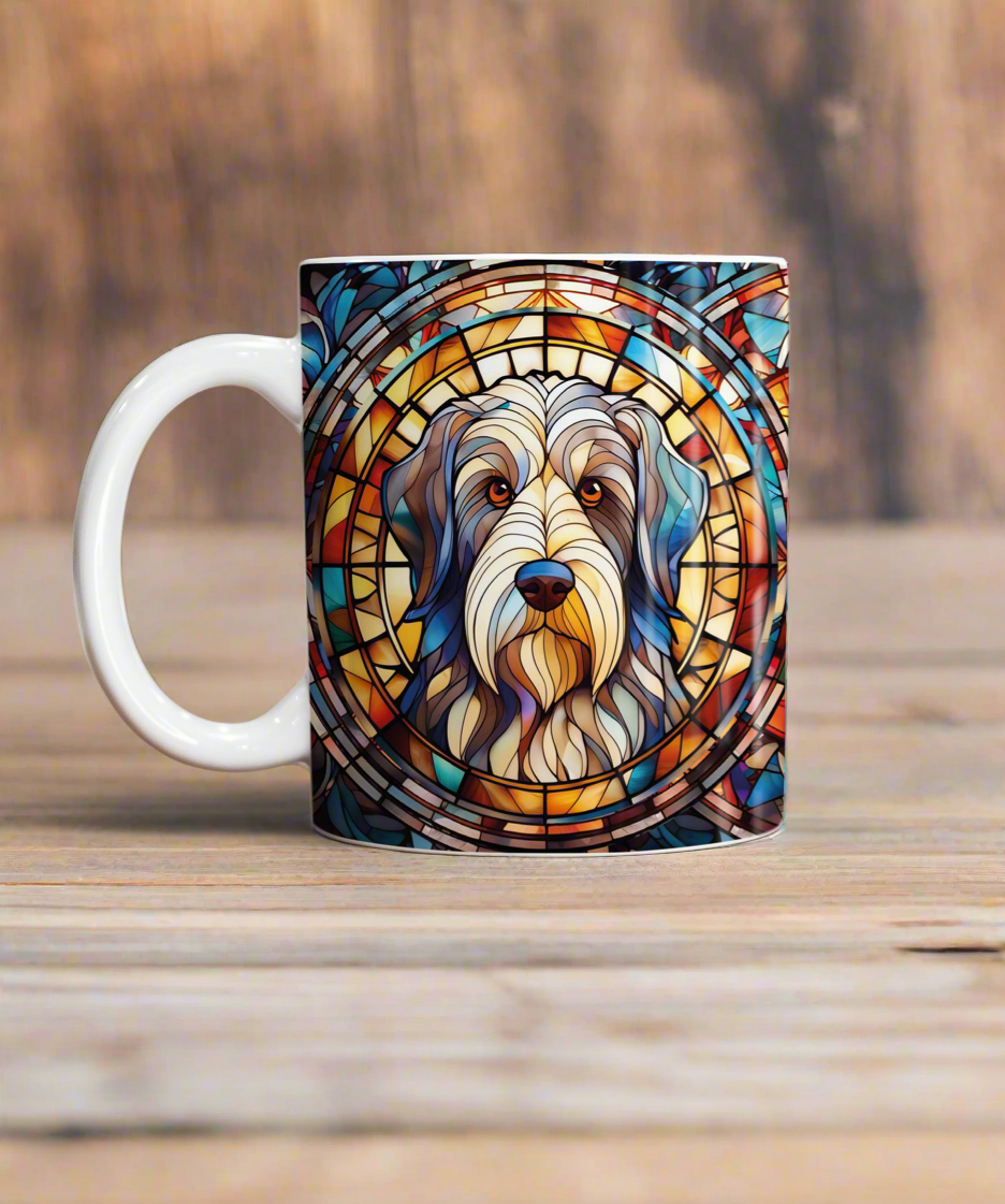 Bearded Collie Suncatcher Artwork Ceramic Mug