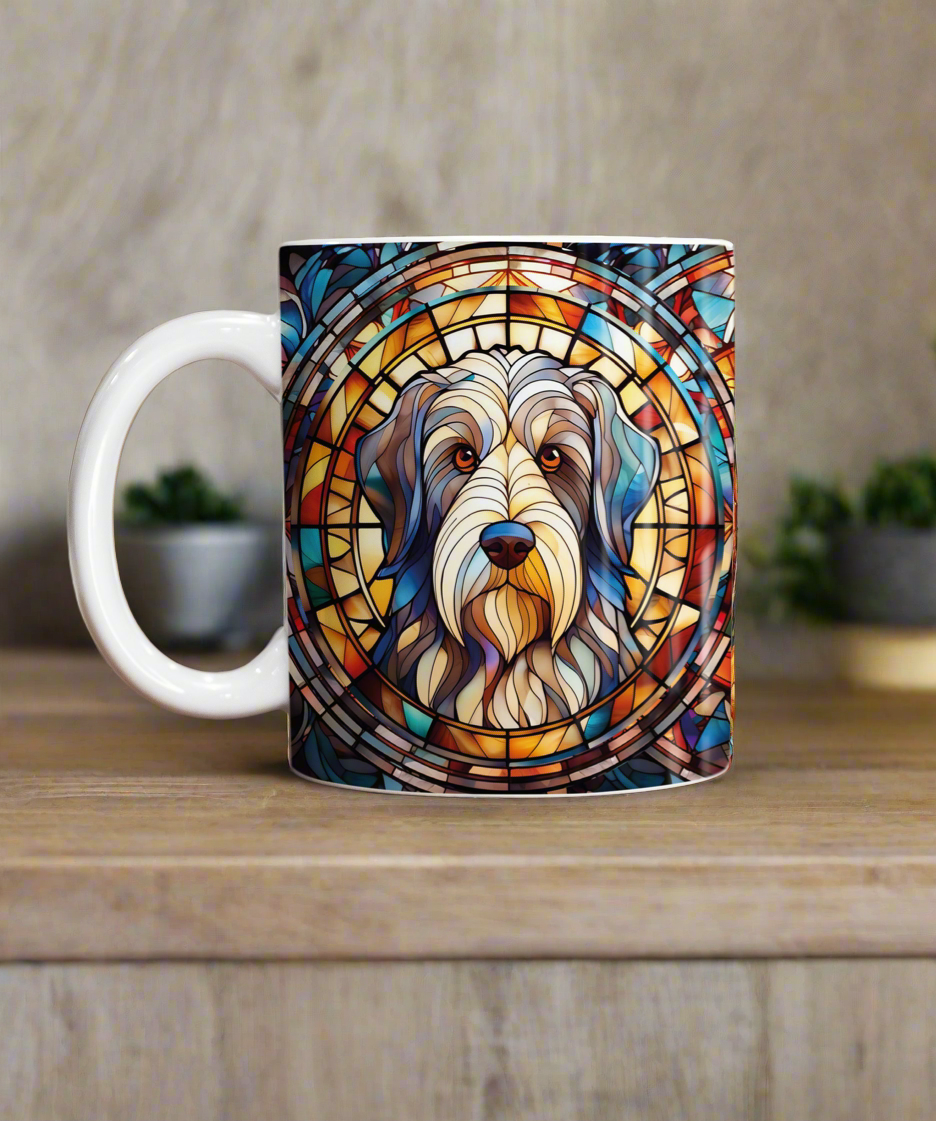 Bearded Collie Suncatcher Artwork Ceramic Mug