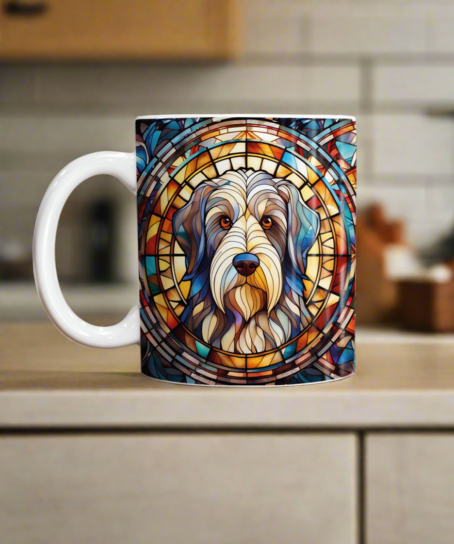 Bearded Collie Suncatcher Artwork Ceramic Mug